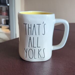 Rae Dunn Artisan Collection "That's All Yolks" NWOT